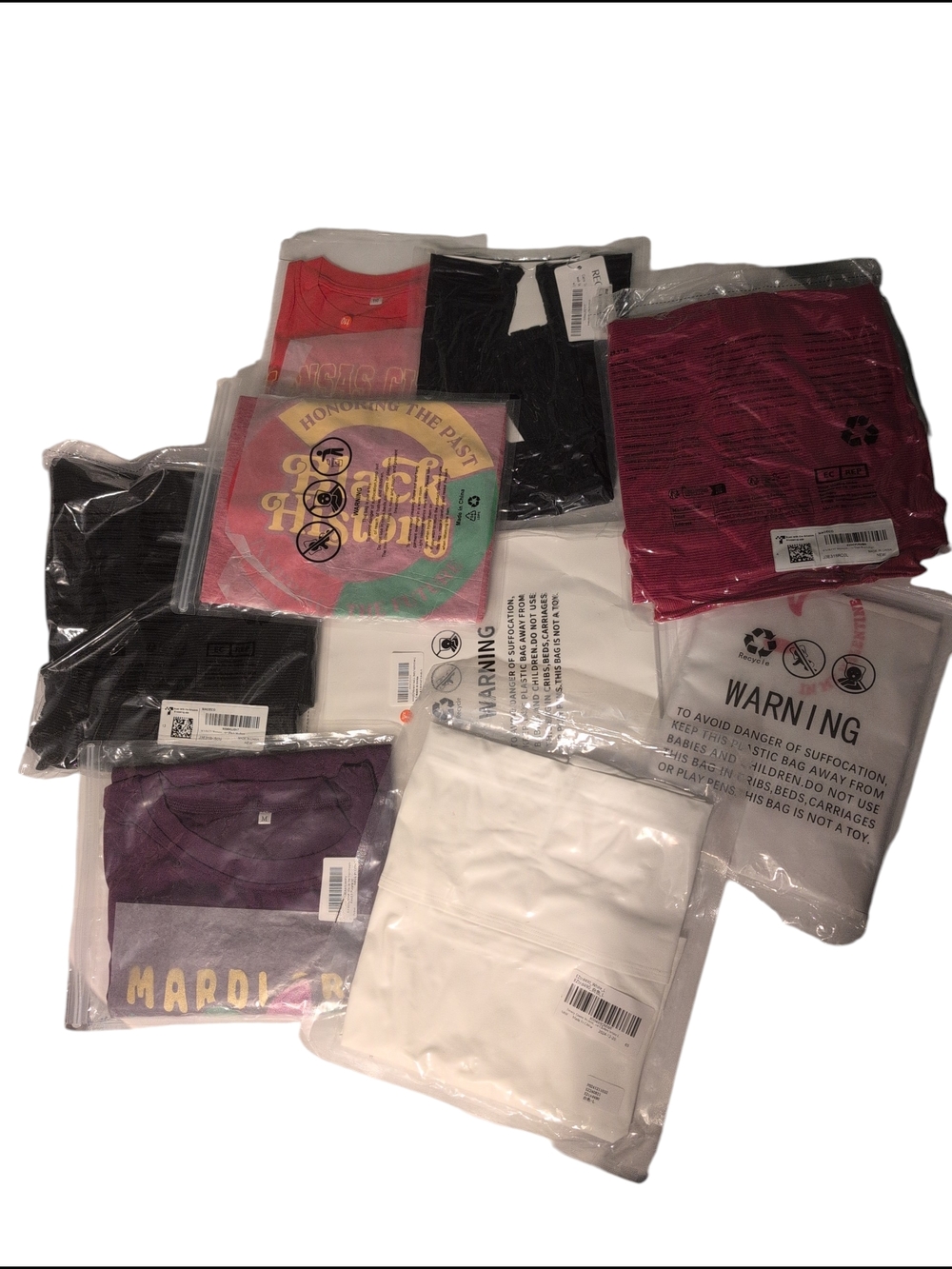 5 Lb Mixed Lot 9 Pieces Clothing Mardi Gras Black History Kansas City